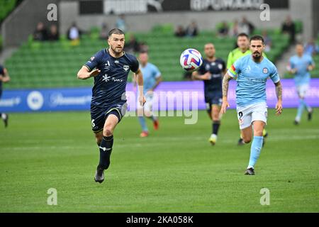 Melbourne, Australia. 30 October, 2022. Melbourne City v Wellington Phoenix  at AAMI Park. Stock Photo