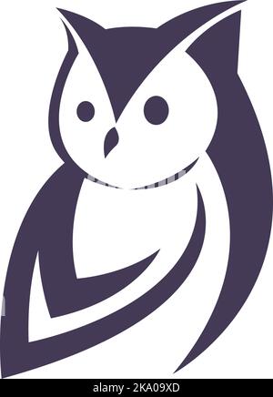 Owl logo icon design illustration vector Stock Vector