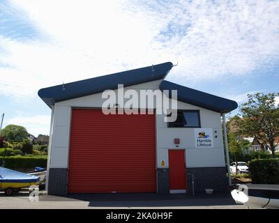 Headquarters of Hamble Lifeboat, Hamble-le-Rice, Southampton, Hampshire, England, UK Stock Photo