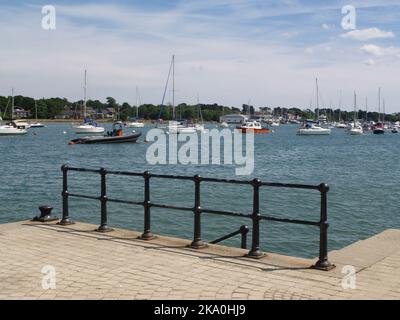 View of the Hamble River, Hamble-Le-rice, Hampshire, England, UK Stock Photo