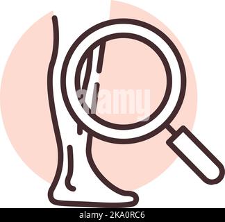 Vascular aid, illustration or icon, vector on white background. Stock Vector