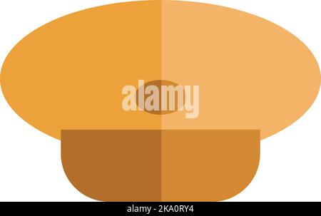 Army hat, illustration or icon, vector on white background. Stock Vector