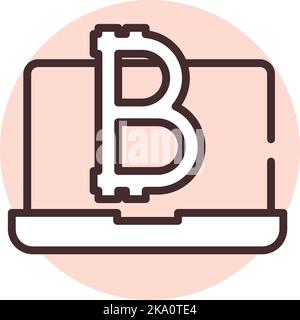 Blockchain web, illustration or icon, vector on white background. Stock Vector
