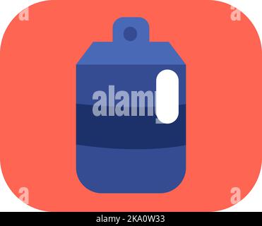 Barber shop shaving foam, illustration or icon, vector on white background. Stock Vector