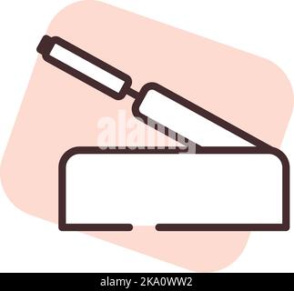 Car lever, illustration or icon, vector on white background. Stock Vector