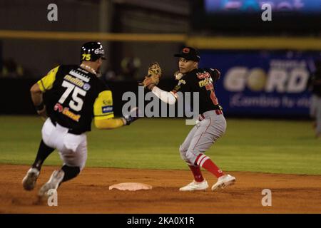 Valencia, Carabobo, Venezuela. 30th Oct, 2022. October 30, 2022. The  current champions, Navegantes del Magallanes, received