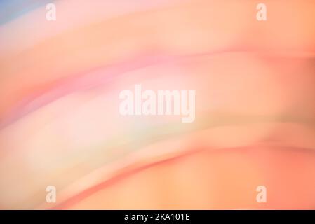 Abstract background in soft pastel tones, faded pink orange dynamic design with curved lines. Stock Photo