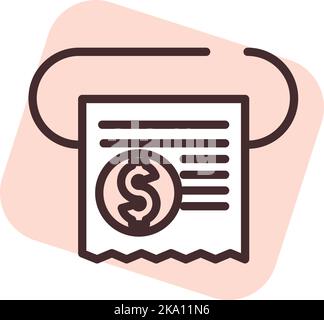 bank statement icon on white background. flat style. bank statement ...