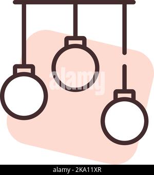 Kitchen lamp, illustration or icon, vector on white background. Stock Vector