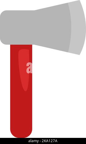 Instrument axe, illustration or icon, vector on white background. Stock Vector