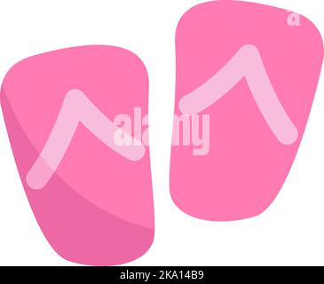 Flip flops line icon on white background, vector illustration Stock ...
