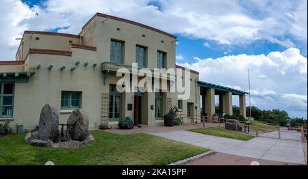 The main building of Jerome State Historic Park Stock Photo