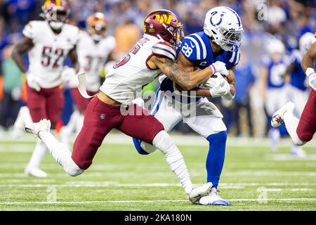 Washington Commanders defensive back Benjamin St.-Juste (25) lines up for  the snap during an NFL game against the Houston Texans on Sunday, November  20, 2022, in Houston. (AP Photo/Matt Patterson Stock Photo 