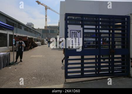 Mil Mill is the first pulp mill and education center that recycle beverage cartons in Hong Kong Stock Photo