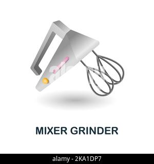 Mixer Grinder icon. 3d illustration from kitchen supplies collection. Creative Mixer Grinder 3d icon for web design, templates, infographics and more Stock Vector