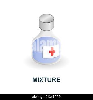 concrete mix line icon, outline symbol, vector illustration, concept ...