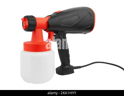 Electric spray gun isolated on white background Stock Photo