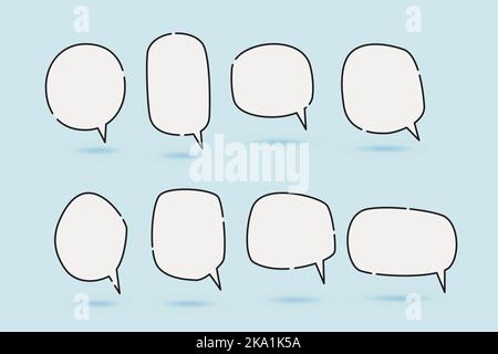 speech bubble speech balloon suitable for illustration and comic Stock Vector