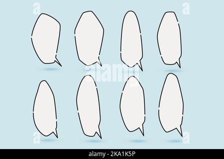 speech bubble speech balloon suitable for illustration and comic Stock Vector