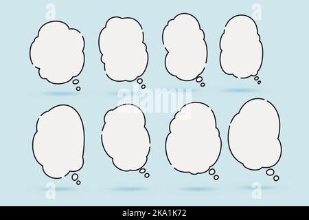 speech bubble speech balloon suitable for illustration and comic Stock Vector