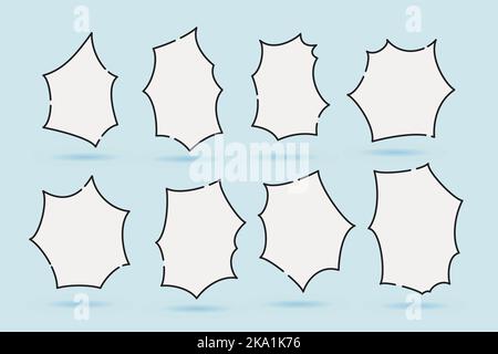 speech bubble speech balloon suitable for illustration and comic Stock Vector