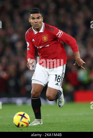 Manchester, UK. 30th Oct, 2022. Casemiro of Manchester United during the Premier League match at Old Trafford, Manchester. Picture credit should read: Darren Staples/Sportimage Credit: Sportimage/Alamy Live News Stock Photo