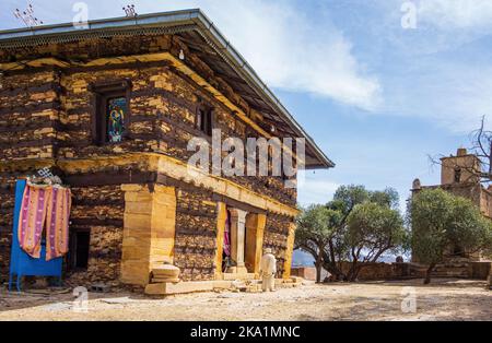 Church in Debre Damo monastery in Tigray Region, Ethiopia Stock Photo