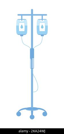 Intravenous therapy semi flat color vector object Stock Vector