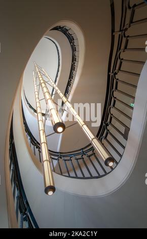 Stairs with lights Stock Photo