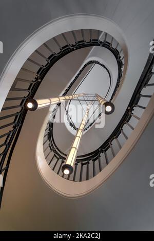 Stairs with lights Stock Photo