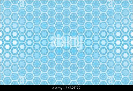 Abstract technological hexagonal blue and white background Stock Photo ...