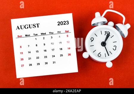 100 years calendar august