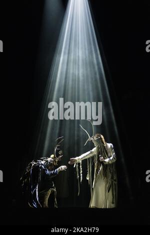 Copenhagen, Denmark. 26th, October 2022. The International alternative folk band Heilung performs a live concert at Forum Black Box at Frederiksberg, Copenhagen. (Photo credit: Gonzales Photo - Peter Troest). Stock Photo