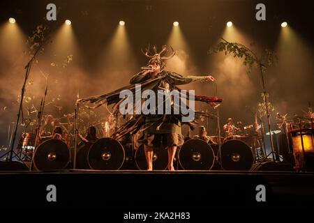 Copenhagen, Denmark. 26th, October 2022. The International alternative folk band Heilung performs a live concert at Forum Black Box at Frederiksberg, Copenhagen. (Photo credit: Gonzales Photo - Peter Troest). Stock Photo