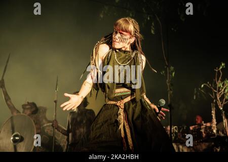 Copenhagen, Denmark. 26th, October 2022. The International alternative folk band Heilung performs a live concert at Forum Black Box at Frederiksberg, Copenhagen. (Photo credit: Gonzales Photo - Peter Troest). Stock Photo