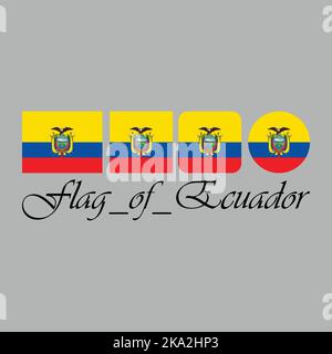 Flag of Ecuador Stock Vector