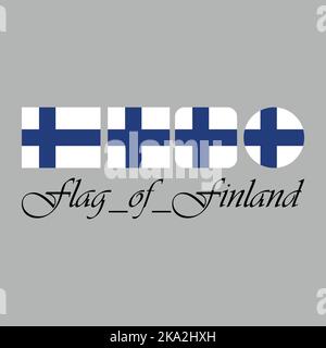 Flag of Finland Stock Vector