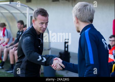 Buftea, Romania, 29th October 2022. Head Coach Soren Hermansen of Denmark during the UEFA Under-17 Men European Championship Qualifier match between Denmark and Estonia at Football Centre FRF in Buftea, Romania. October 29, 2022. Credit: Nikola Krstic/Alamy Stock Photo