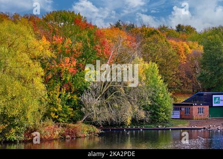 Fairlands Valley Park Stevenage in Autumn Stock Photo