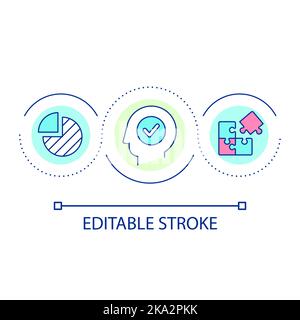 Solve problem loop concept icon Stock Vector