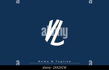 Alphabet letters Initials Monogram logo VL , LV Stock Vector