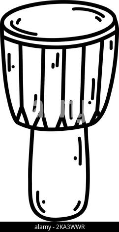 Doodle djembe. Vektorové skicaDoodle djembe. Vektorové skica  