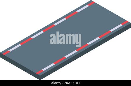 Auto road icon isometric vector. Car track. Speed formula Stock Vector