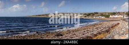 Panorama of Gairloch seafront, Wester Ross, Scotland Stock Photo