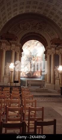 L'église Sainte-Marguerite est une église de culte catholique romain datant du XXVIIe siècle, située 36, rue Saint-Bernard dans le 11e arrondissement Stock Photo