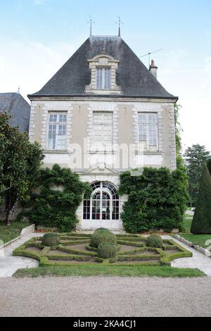 Chateau Azay Le Ferron, Centre, France. Stock Photo