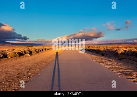 Hiking the California Aqueduct, Pacific Crest Trail, California, USA Stock Photo