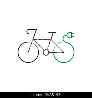 Electric Bike Concept Design. Vector Illustration. Stock Vector