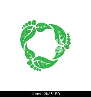 Carbon Footprint Concept Design. Vector Illustration. Stock Vector