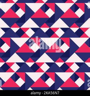 Geometry minimalistic seamless pattern with simple shape and figure. Stock Vector